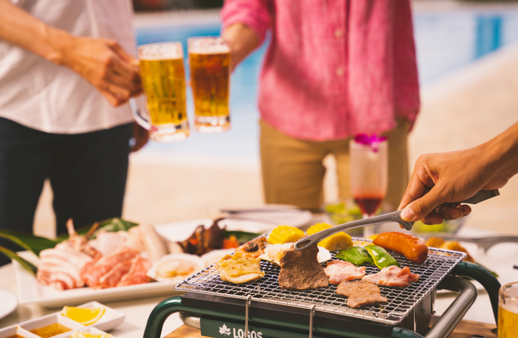 プールサイドバーベキュー